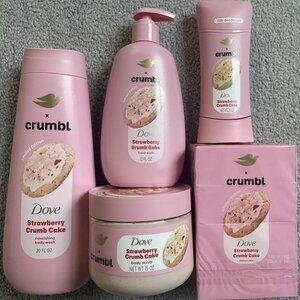 Dove x Crumbl Strawberry Crumb Cake 5‑Piece Gift Set – Limited Edition